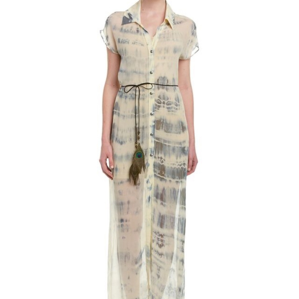 NEW Gypsy 05 bohemian tie dye sheer silk maxi